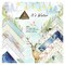 Wrapables 6x6 Decorative Single-Sided Scrapbook Paper for Arts & Crafts Projects, Scrapbooking, Card-Making